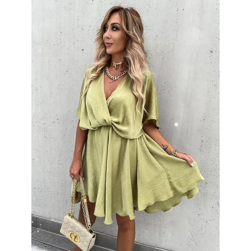 Satin Loose Fitting Dress for Women - Spring & Summer - Image 9