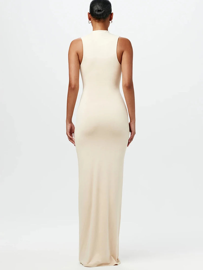 Elegant Black Maxi Dress - Sleeveless Bandage Style - Image 8