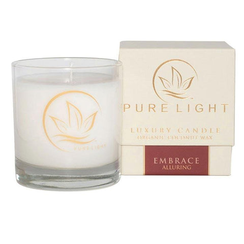 pure light candle embrace