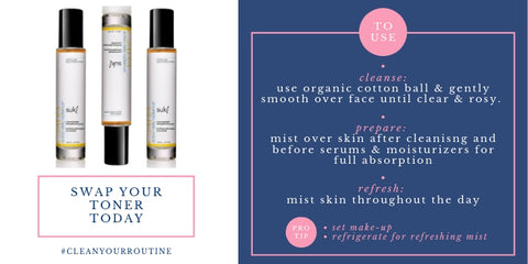 to use: cleanse-use organic cotton ball and gently smooth over face until clear and rosy. prepare-mist over skin after cleansing and before serums and moisturizers for full absorption. refresh-mist skin throughout the day