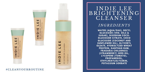 indie lee brightening cleanser ingredients 