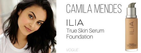 camila mendes: ilia true skin serum foundation