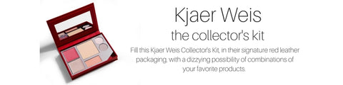 kjaer weis the collector's kit: fill this kjaer weis collector's kit, in their signature red leather packaging, with a dizzying possibility of combinations of your favorite products. 