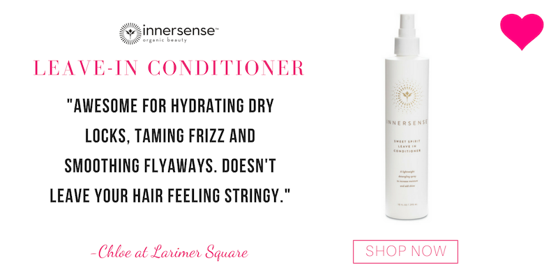 leave-in conditioner. "awesome for hydrating dry locks, taming frizz and smoothing flyaways. doesn't leave your hair feeling stringy." -Chloe at Larimer Square 