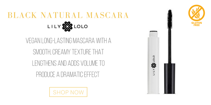 black natural mascara from lily lolo. vegan long-lasting mascara with a smooth, creamy texture that lengthens and adds volume to produce a dramatic effect. 