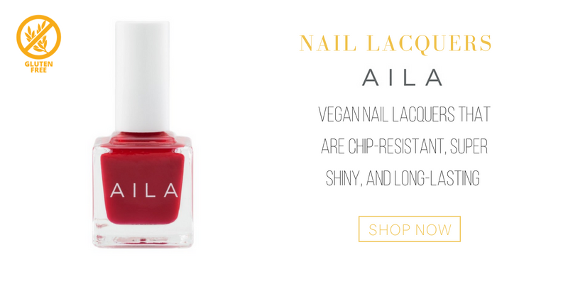 nail lacquers from aila. vegan nail lacquers that are chip-resistant, super shiny, and long-lasting.