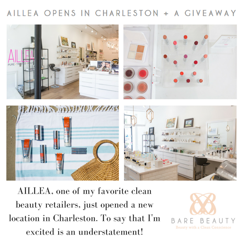 aillea opens in charleston and a giveaway. article by bare beauty. aillea, one of my favorite clean beauty retailers, just opened a new location in charleston. to say that i'm excited is an understatement 