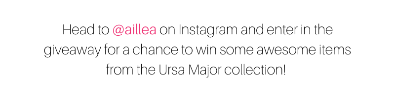 head to instagram and enter into the giveaway for a chance to win ursa major products!