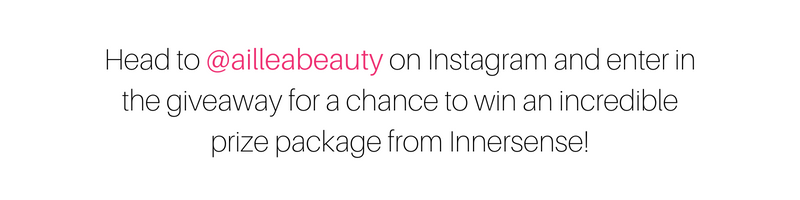 Head to @ailleabeauty on Instagram to enter for a chance to win an incredible prize package from Innersense! 