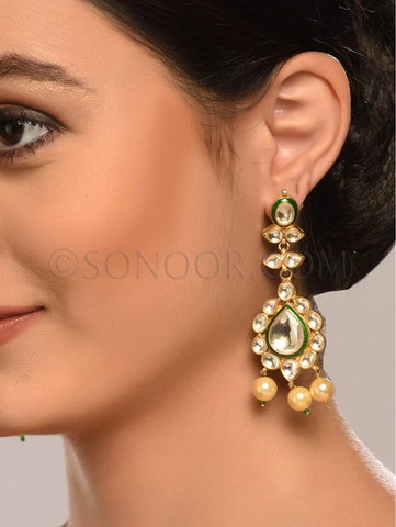 Indian bridal jewelry. Jhumkas