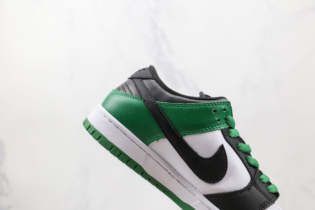 nike sb dunk low pro green black white