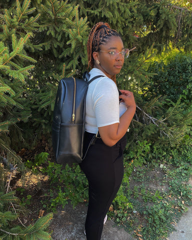 Sustainable Vegan Leather Backpack Purse for Women