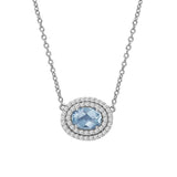 Blue Topaz Birthstone Necklace