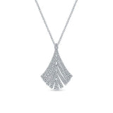 Gabriel & Co. Pave Diamond White Gold Necklace