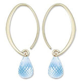 Blue Topaz Birthstone Earrings