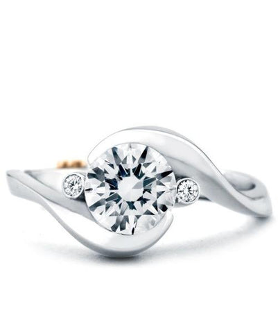 How to Include Pets in Your Proposal - Beautiful Mark Schneider Diamond Engagement Ring