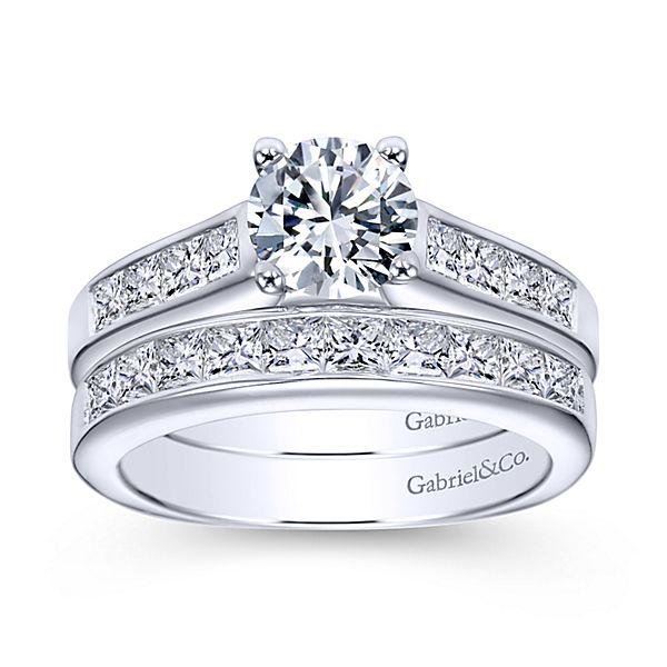 1.75ctw Princess Cut Channel Set Diamond Engagement Ring