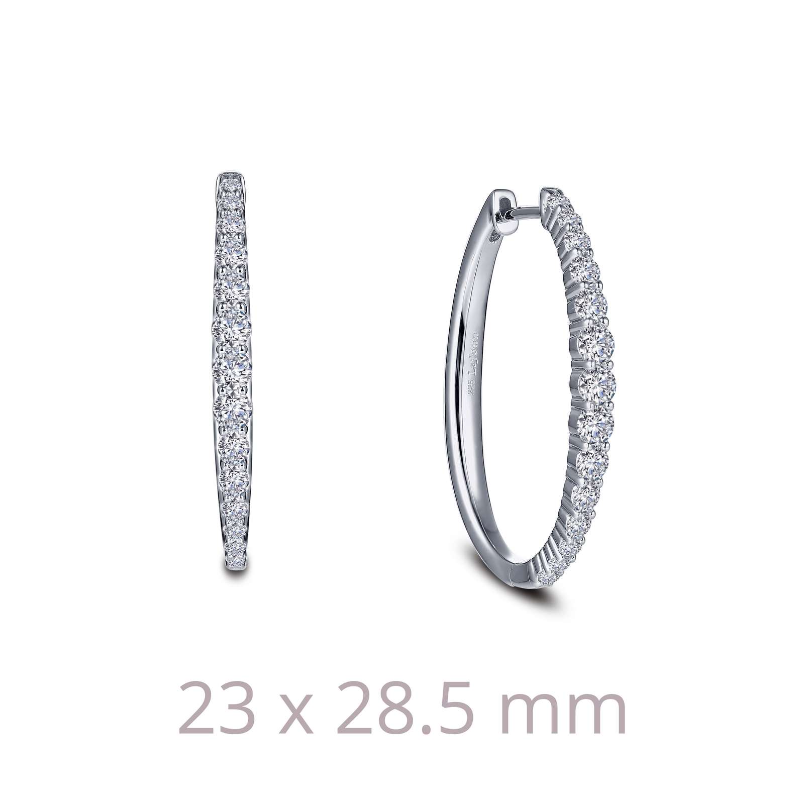 fake diamond hoop earrings