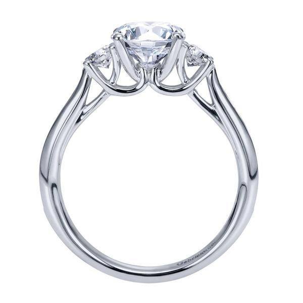 3 stone channel set diamond ring