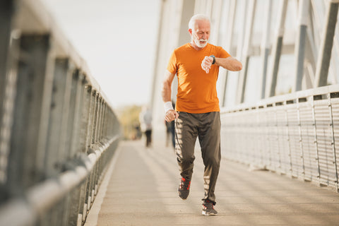 Senior doing Exercise