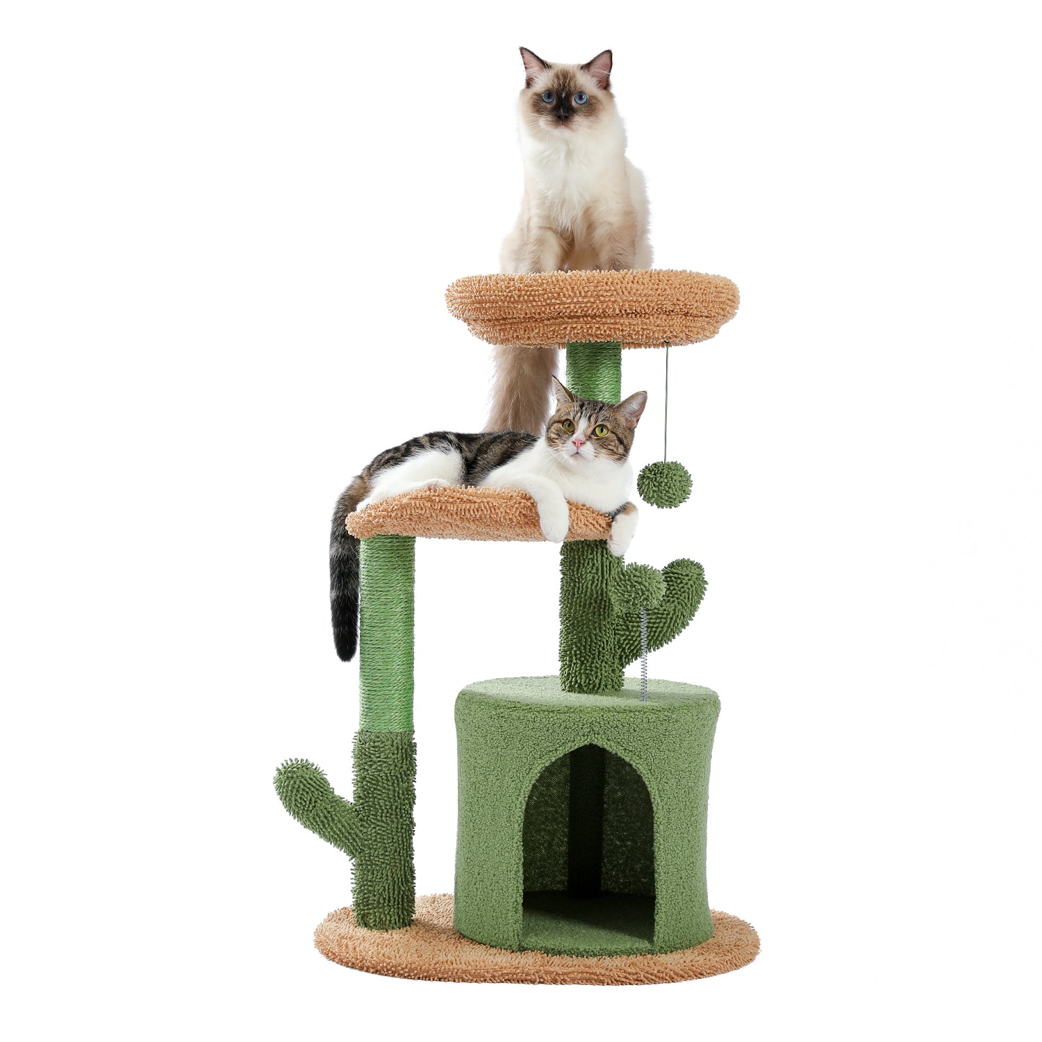 BOSOZOKU Cactus Cat Tree Cat Tower 43´´ with Sisal Scratching Post