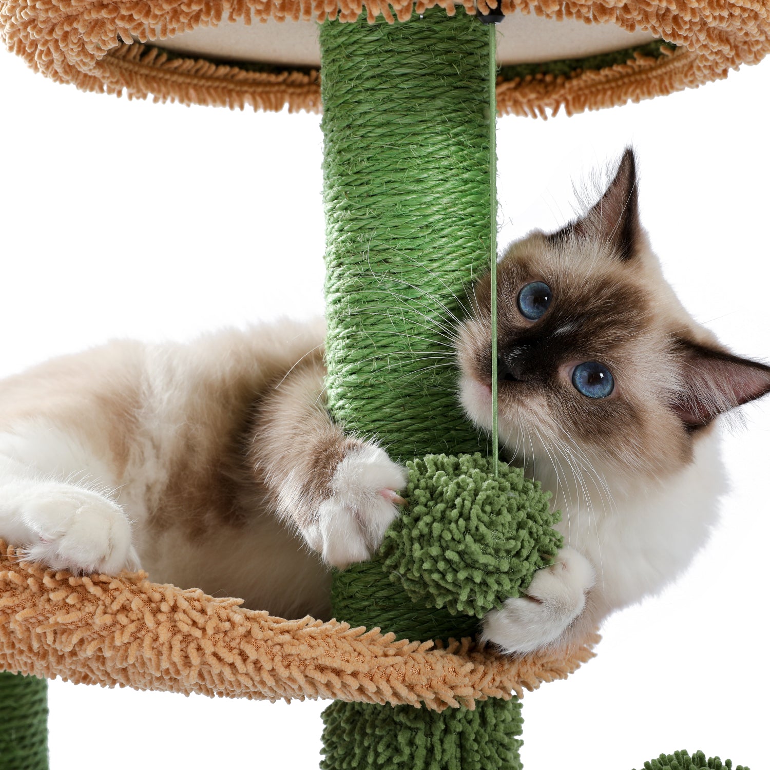 BOSOZOKU Cactus Cat Tree Cat Tower 43´´ with Sisal Scratching Post