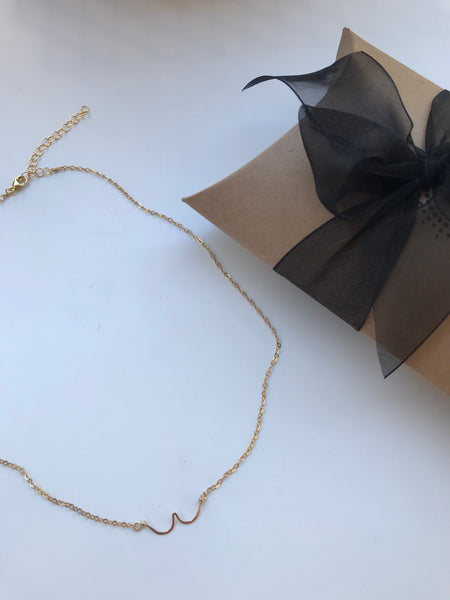 Beth Jewelry handmade gold boobies necklace