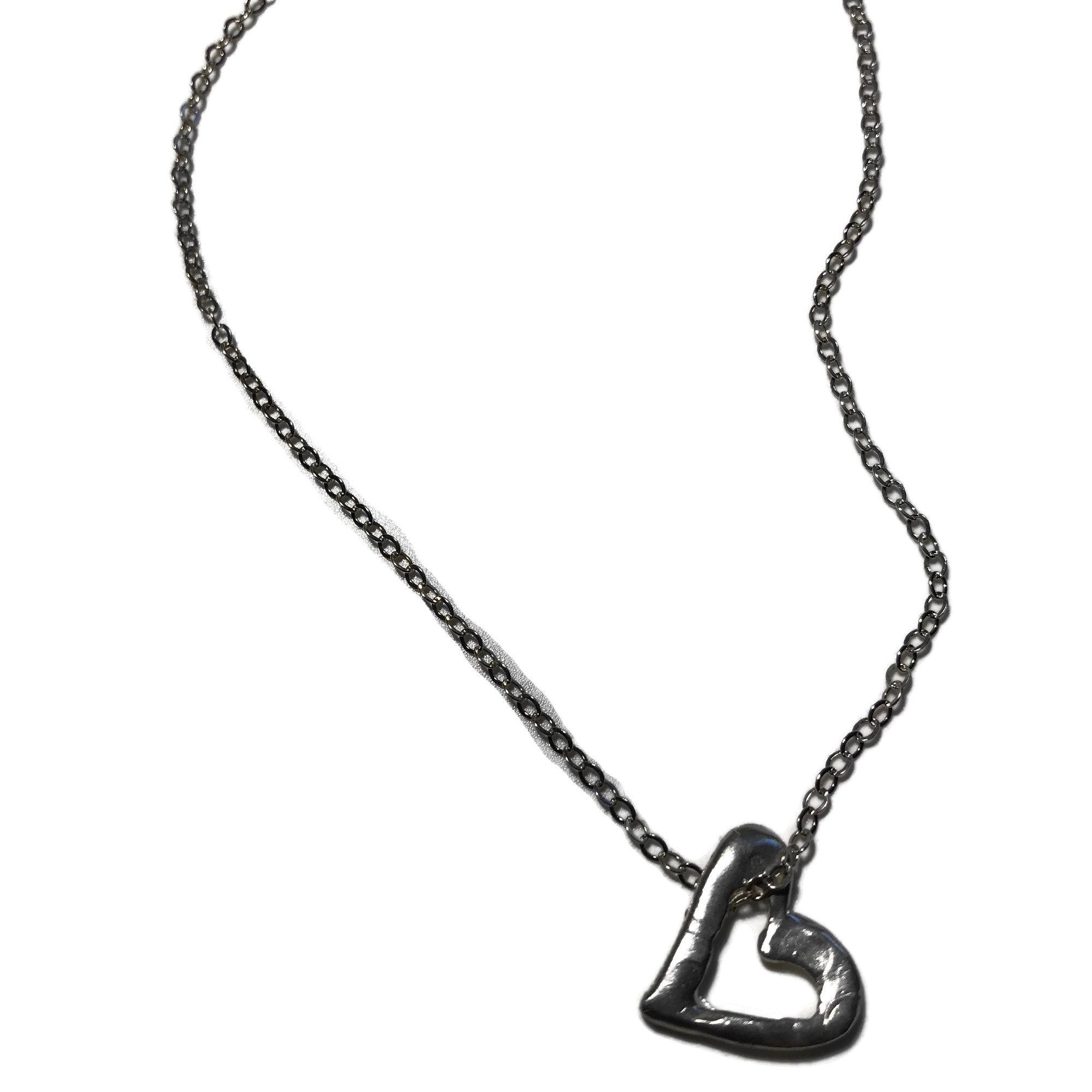 Harvest Charm Small Open Heart Necklace