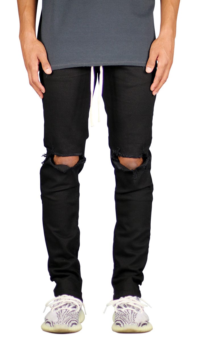 Black Zipper Pants | Premium Fabrics | Hyper Denim