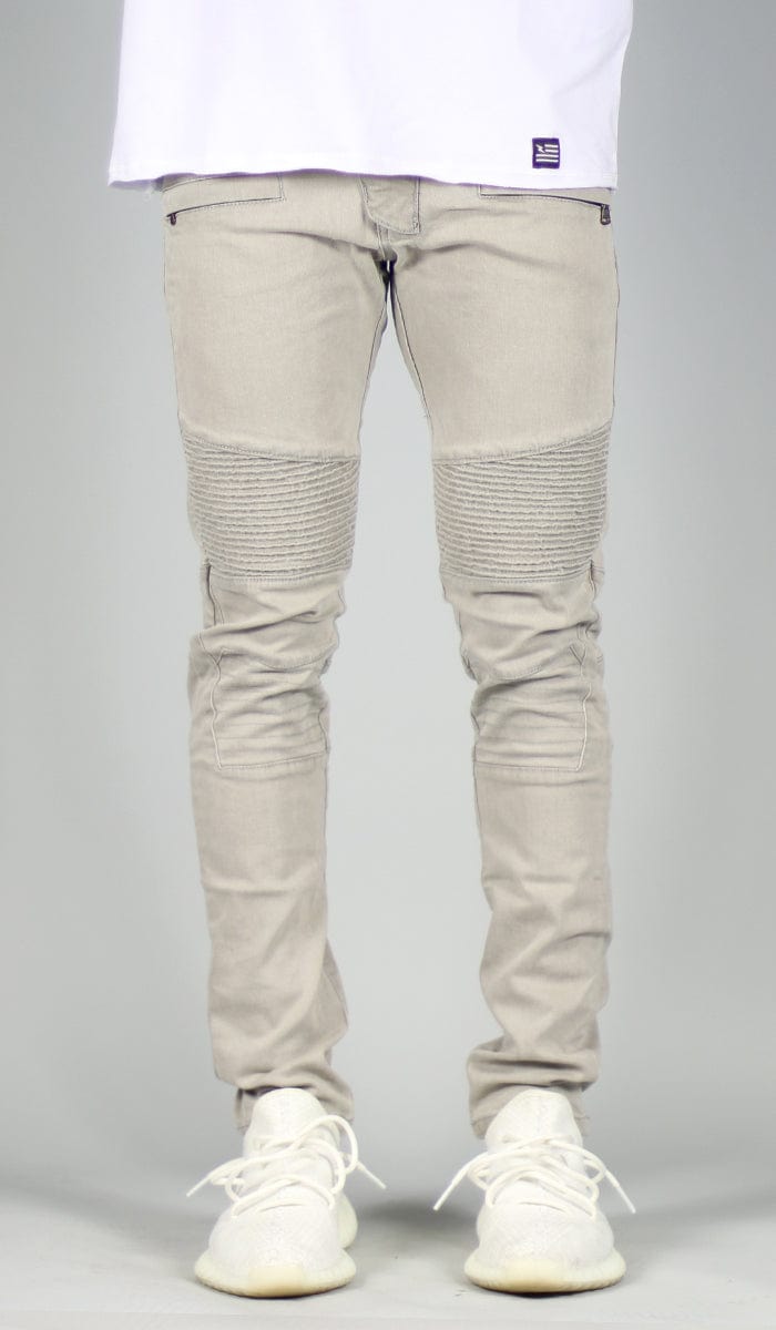 grey biker pants