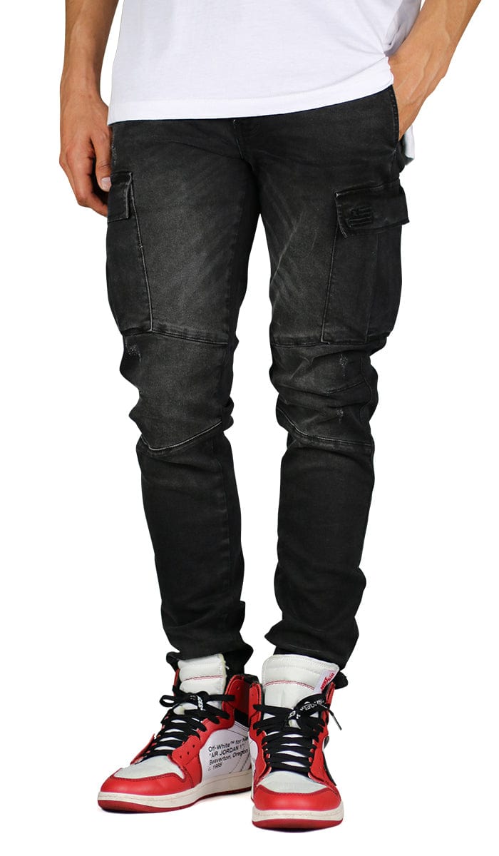 Black Cargo Jean | Hyper Denim – HYPER DENIM