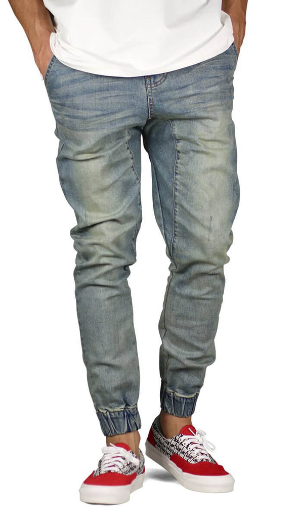 Indigo Drop Crotch Denim Jogger | Hyper Denim – HYPER DENIM