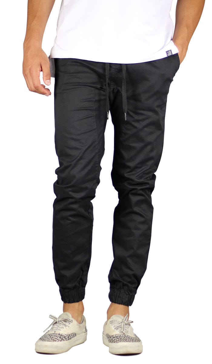 Black Drop Crotch Jogger