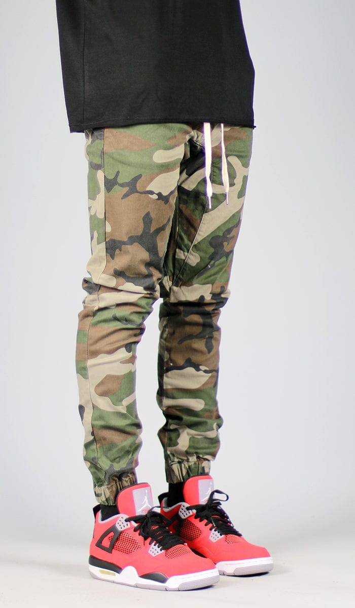 camo drop crotch pants