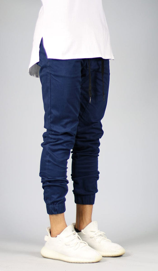 DK.Navy Drop Crotch Jogger - HYPER DENIM