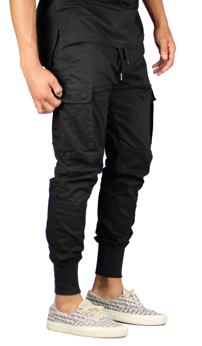 Black Cargo Joggers | True to Size | Shop Hyper Denim