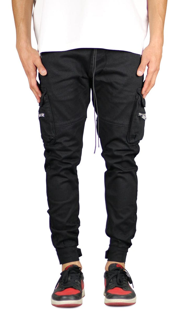 Black Cargo Joggers | True to Size | Hyper Denim