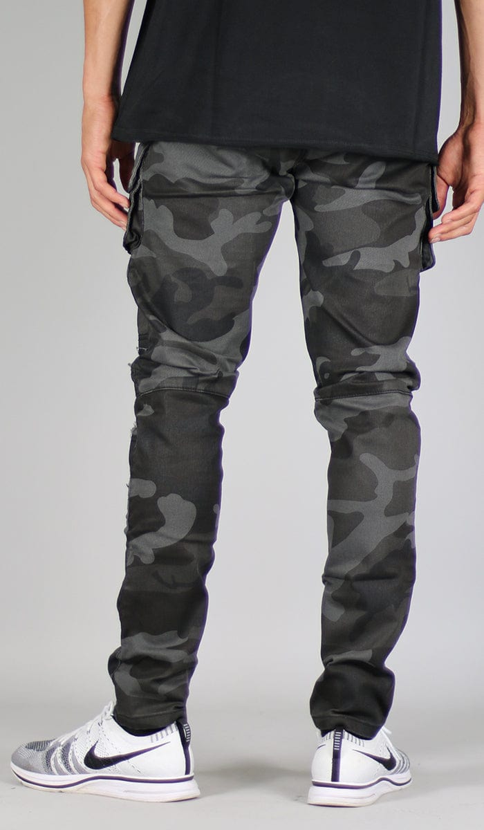 black camouflage pants