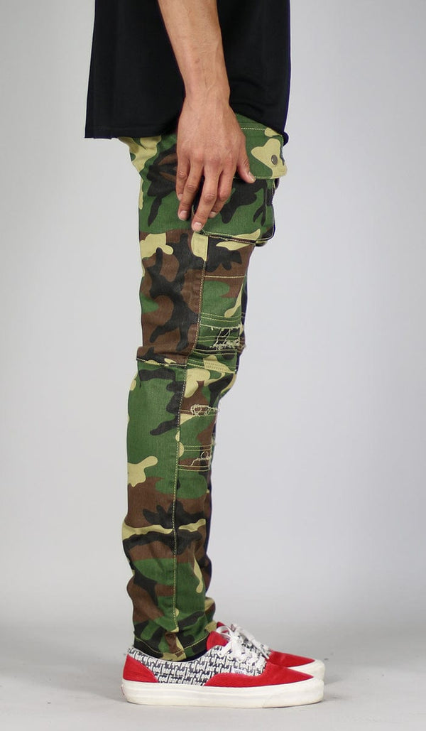 Woodland Camo Cargo Pant - HYPER DENIM