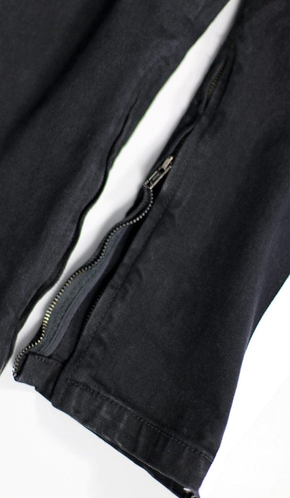 Men's Jet Black Stack Zipper Jean | Hyper Denim – HYPER DENIM