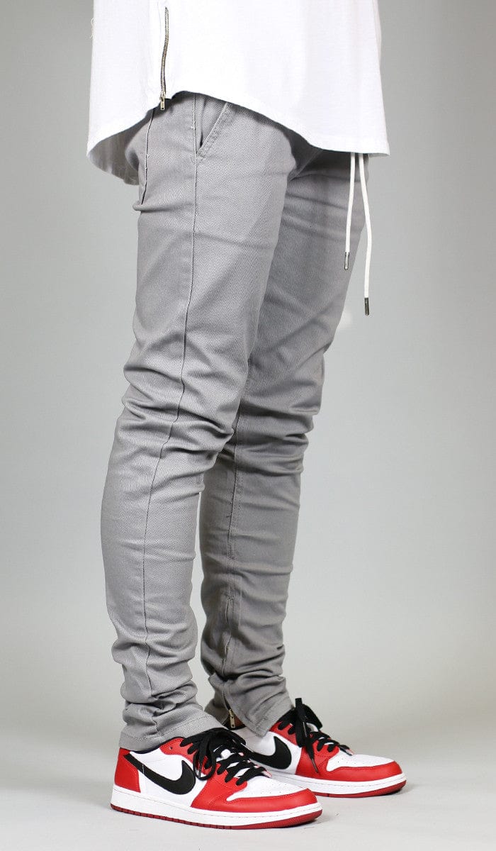 Gray Zipper Pant - HYPER DENIM