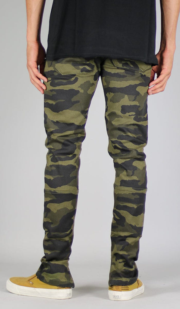 Olive Camo Zipper Pant | Hyper Denim – HYPER DENIM