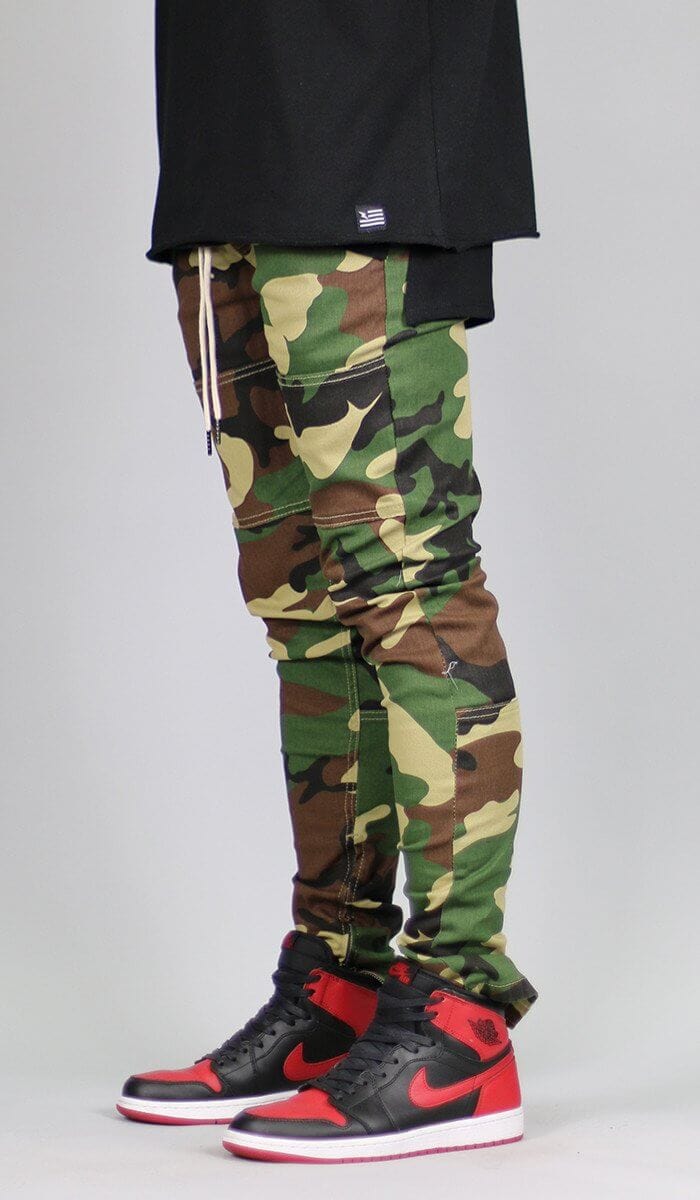 Men's Woodland Camo Zipper Pant | Hyper Denim – HYPER DENIM