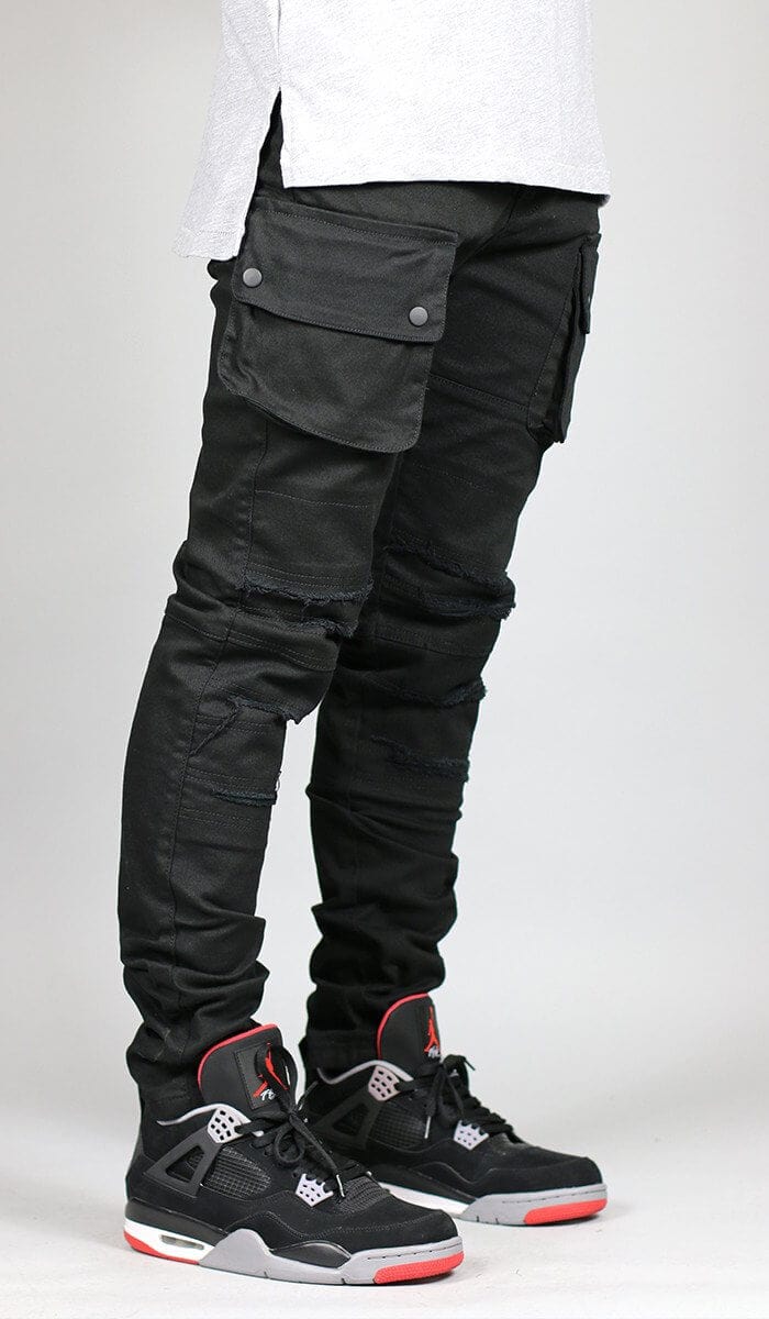 Black Cargo Pants | Free Shipping $80+ | Hyper Denim