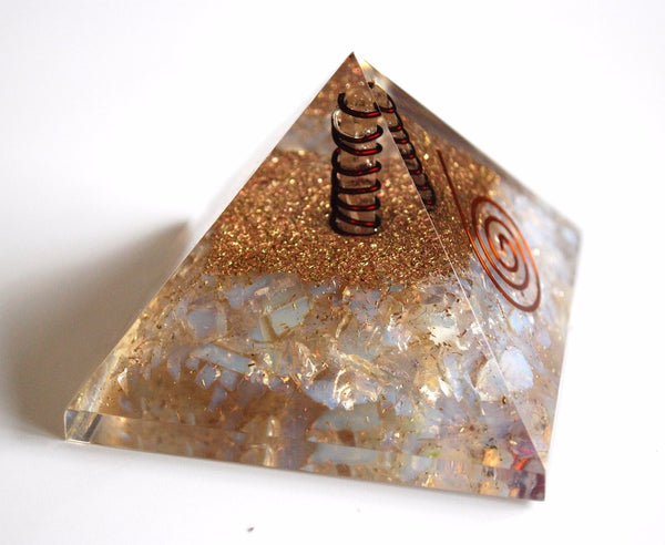 Large Opalite Orgone Crystal Pyramid 4