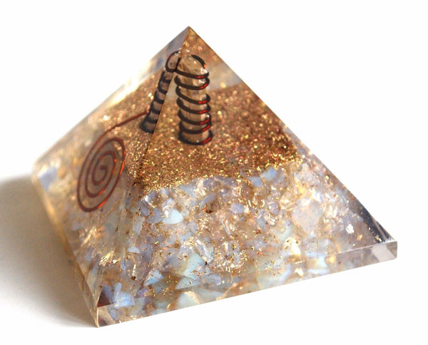 Large Opalite Orgone Crystal Pyramid 3