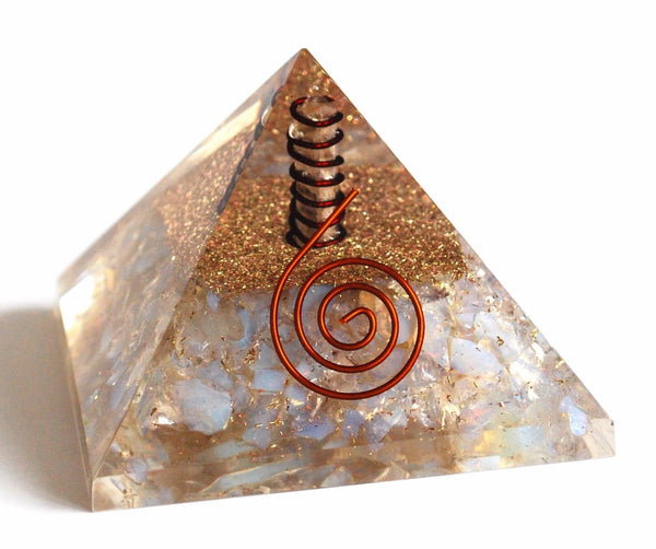 Large Opalite Orgone Crystal Pyramid 1