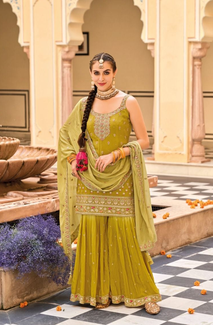 kurti with palazzo for wedding | kurti with palazzo fashion designers |  kurti with palazzo party … | Silk kurti designs, Indian designer outfits,  Long kurti designs