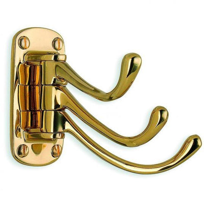 Nauticalia Hardwood - Brass Folding Ships Coat Hooks – Fox's Chandlery