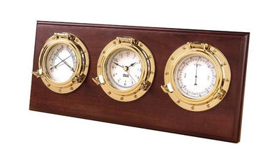 Meridian Zero 4.5 Brass Porthole Clock